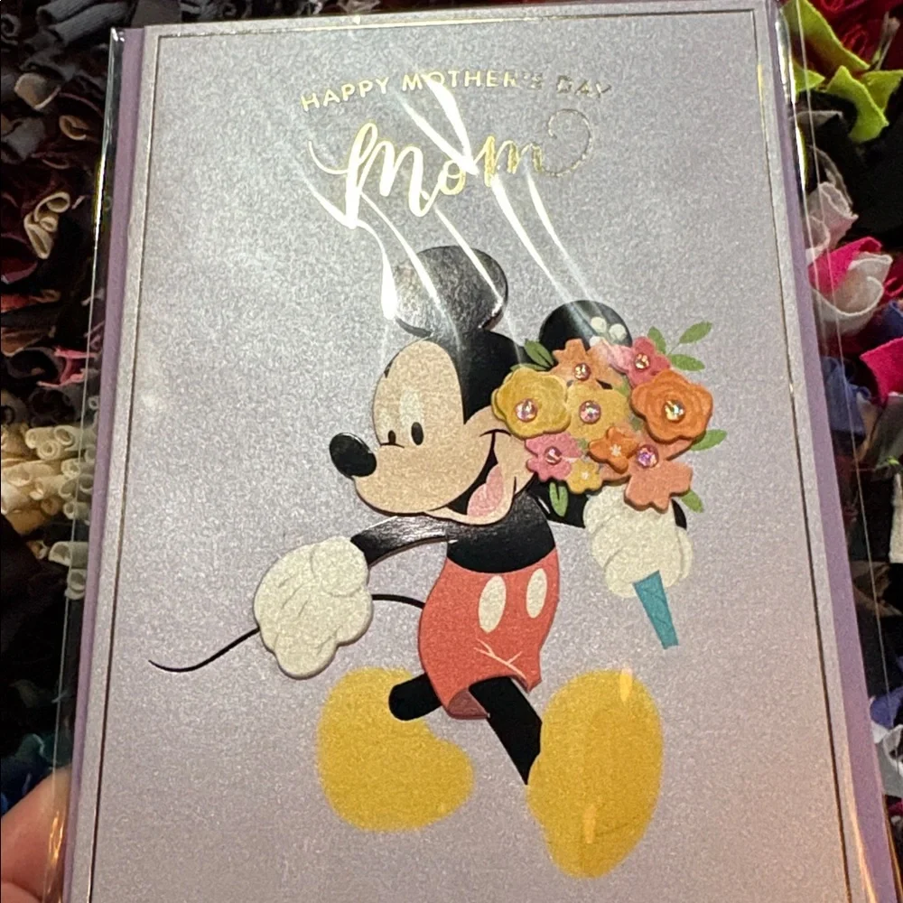 🆕American Greetings-Papersong ‘Disney’ “Mickey Mouse” Mother’s Day Card